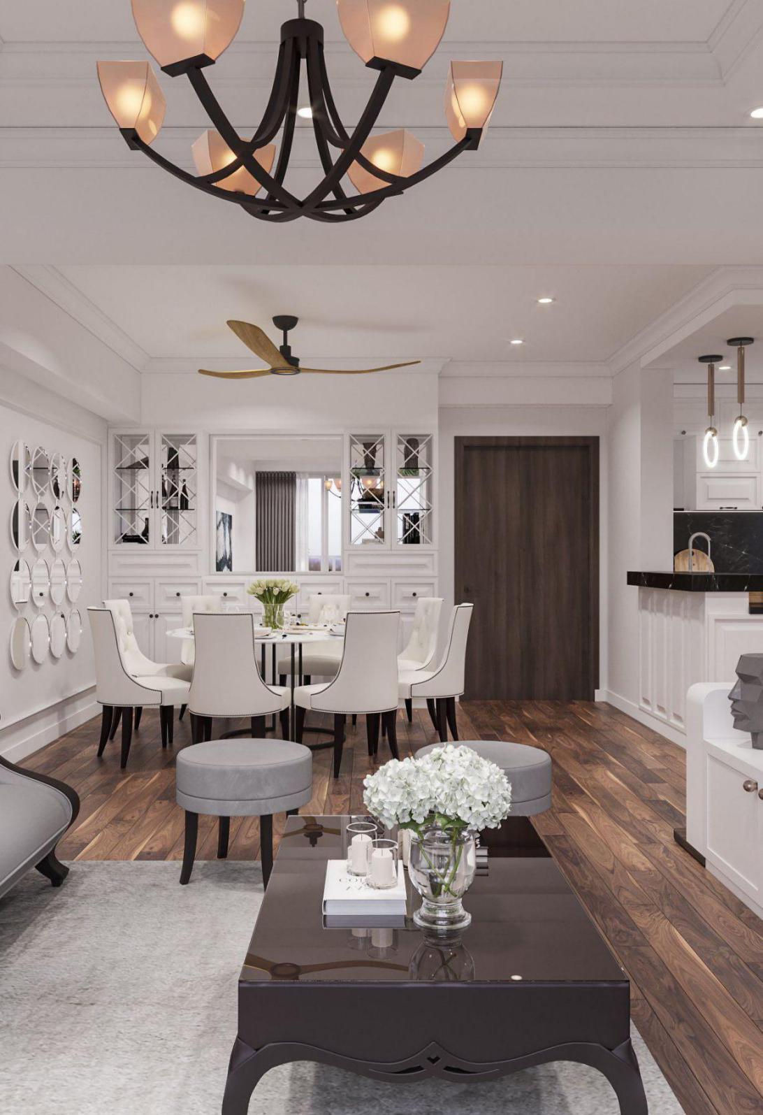 THIẾT KẾ CẢI TẠO CĂN HỘ GRANDVIEW BÁN CỔ ĐIỂN